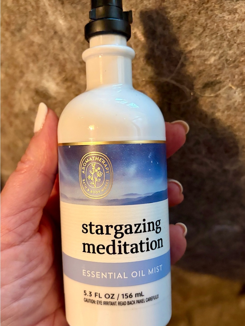 Bath & Body Works Stargazing Meditation Body Mist - Blue and Gold Label